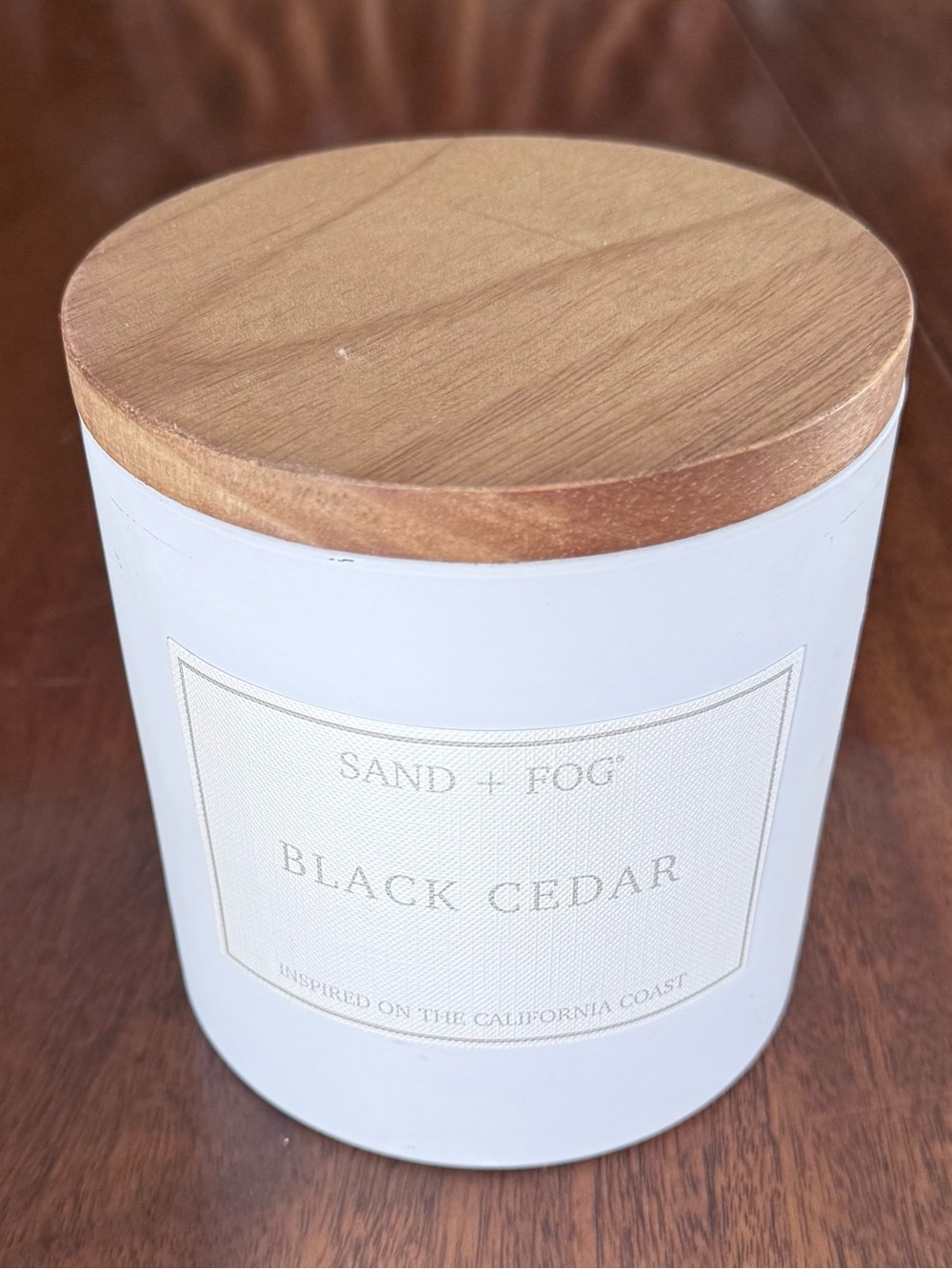 Sand + Fog Black Cedar 25 oz Candle Home Fragrance